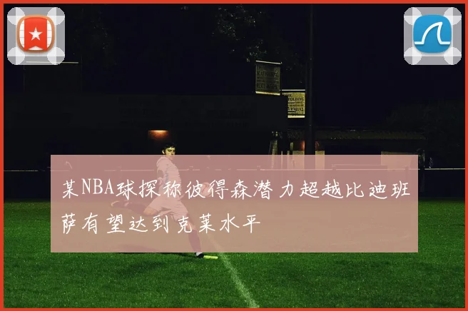 某NBA球探称彼得森潜力超越比迪班萨有望达到克莱水平